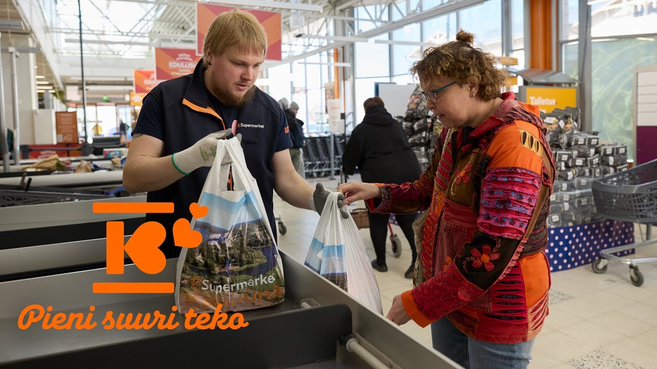 Pieni suuri teko: Emil löysi unelmatyönsä K-Supermarket Kanuunasta