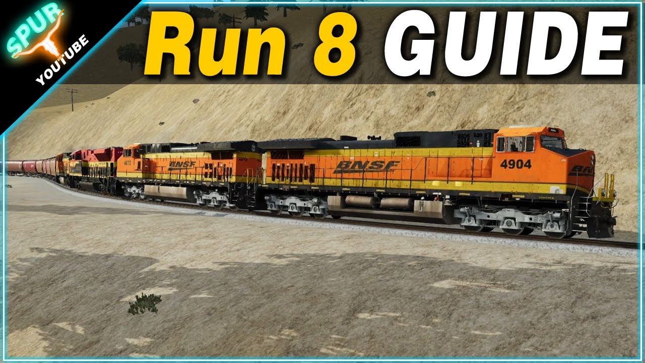 Как управлять тяжёлым грузовым поездом на Техачапи в Run 8 Train Sim — RailDriver Gameplay 2025
