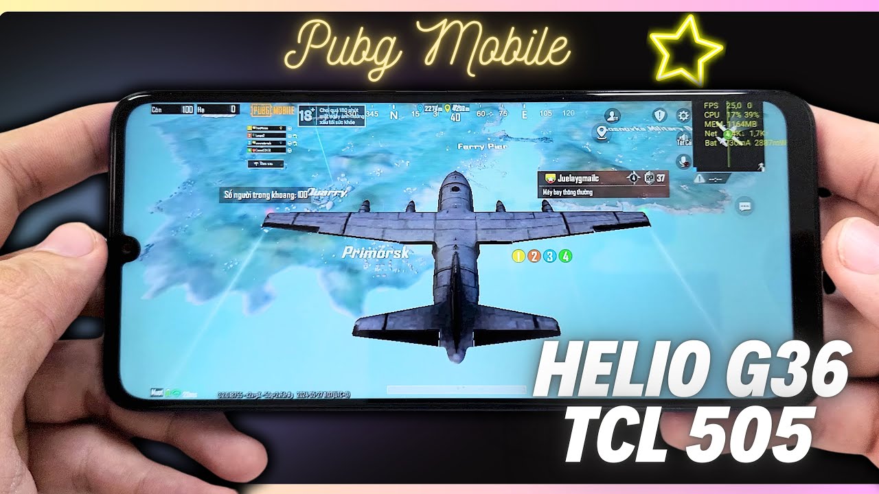 Test game PUBG Mobile trên TCL 505 Helio G36