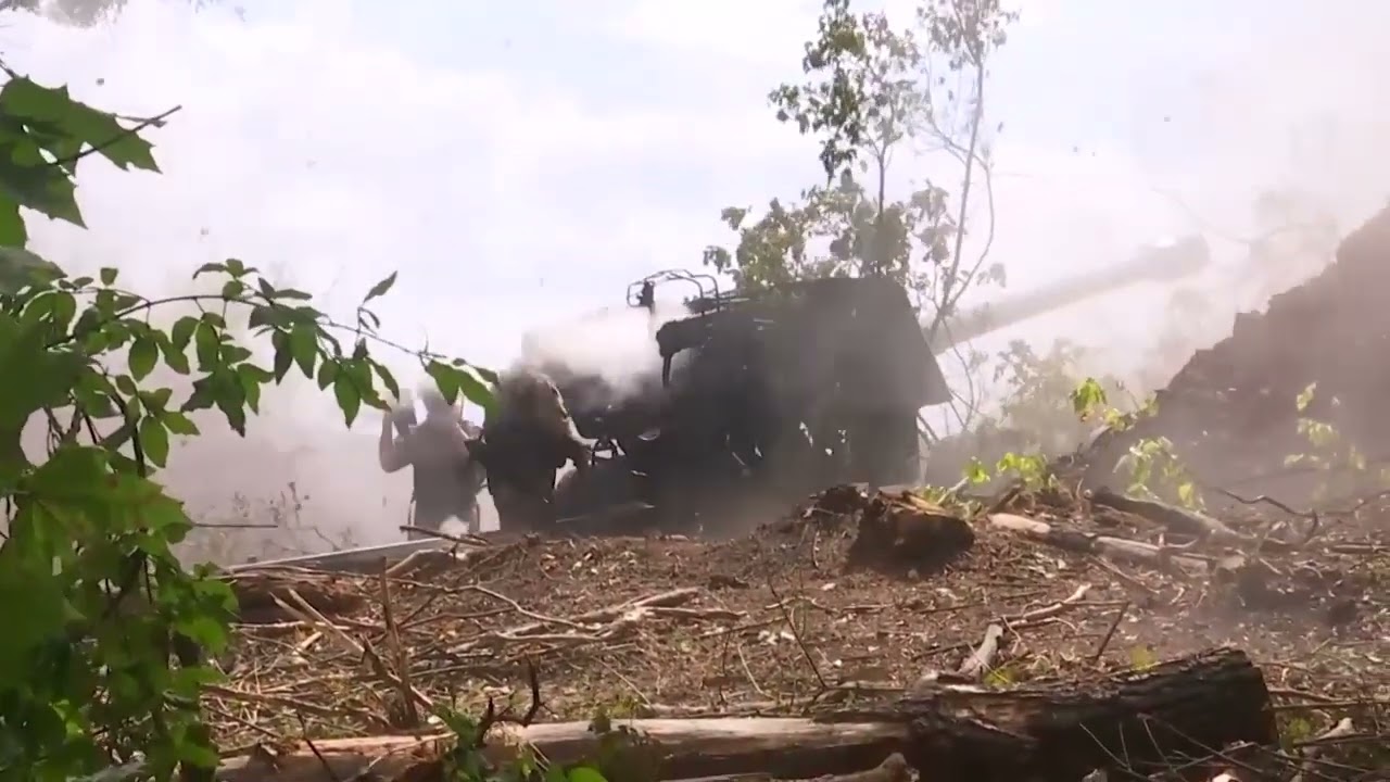 Combat operation of WMD's 152 mm MSTA-B howitzers