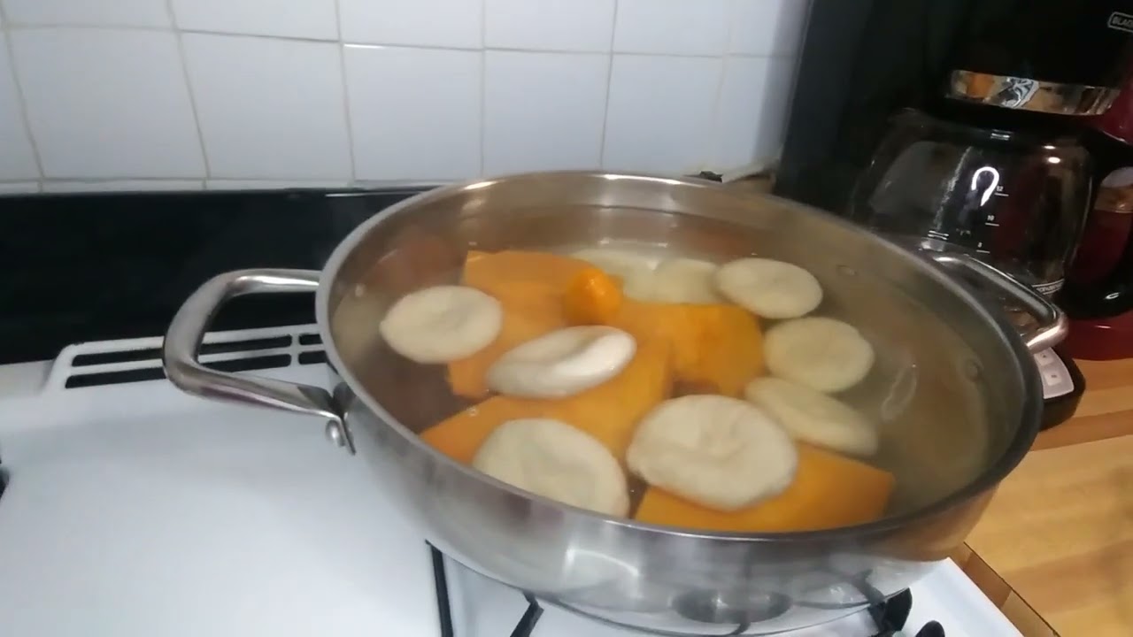 How to cook yellow yam dumpling and pumpkin 🎃😋👍