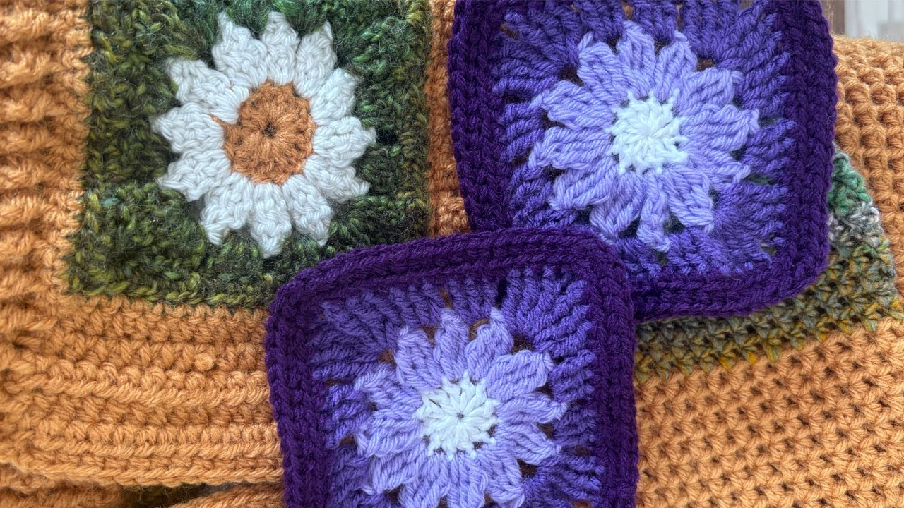 Granny crochet fleur 😊