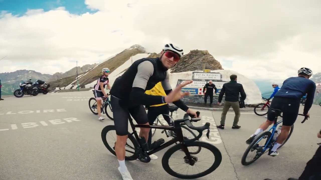 Galibier descent to Lautaret summit, day before Tour de France 2024