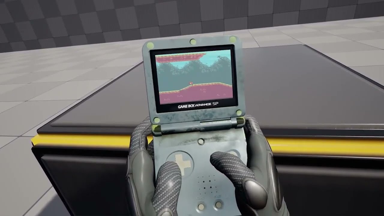 Unreal Engine 5 - Gameboy Advance SP (not Blue Edition) in VR