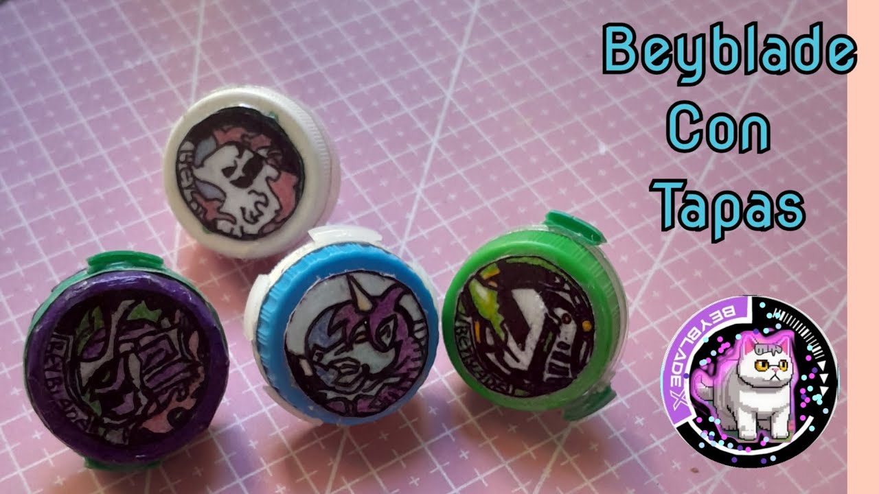 Como hacer beyblade con tapas || tutorial || Monty Craft ♻️