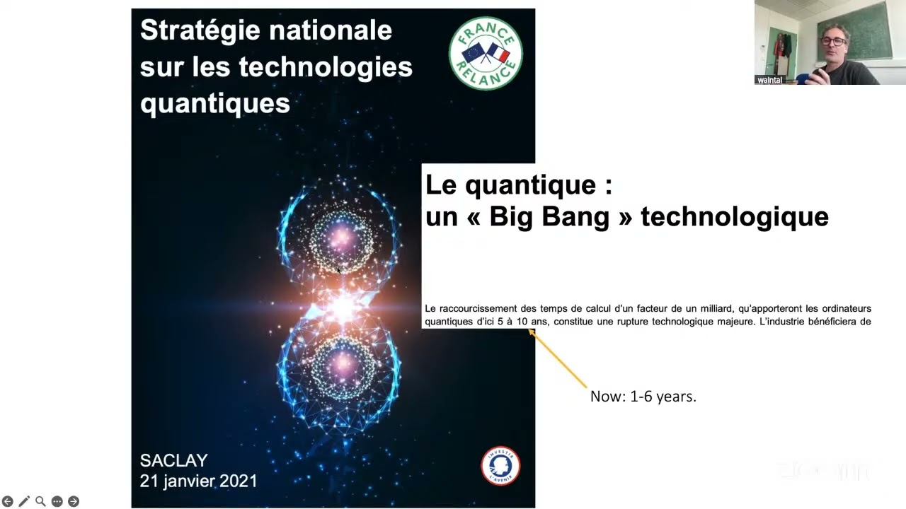 Prof. Xavier Waintal - Quantum computers versus Classical computers, who will solve chemistry?