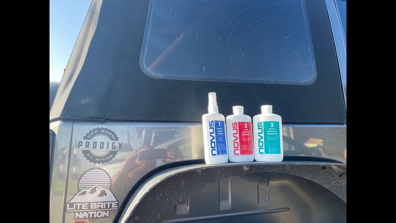 Jeep Soft Top Window Haze - NOVUS Polish Kit