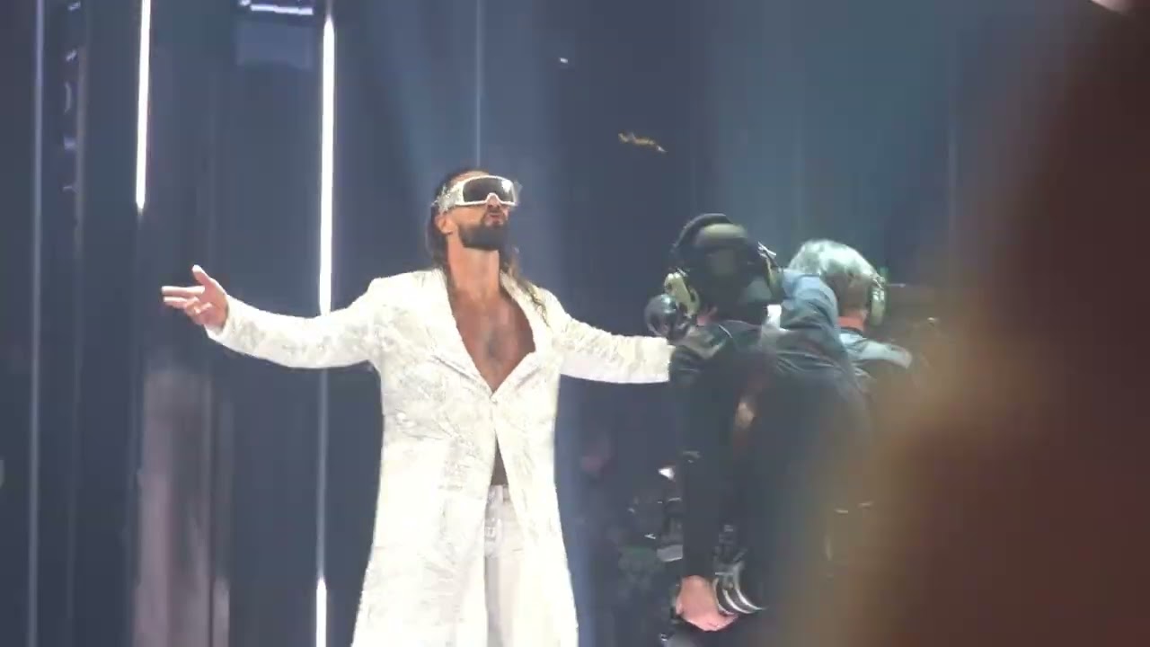 Seth 'Freakin' Rollins Fire WrestleMania 41 entrance @ Allegiant Stadium Las Vegas 4.19.25.