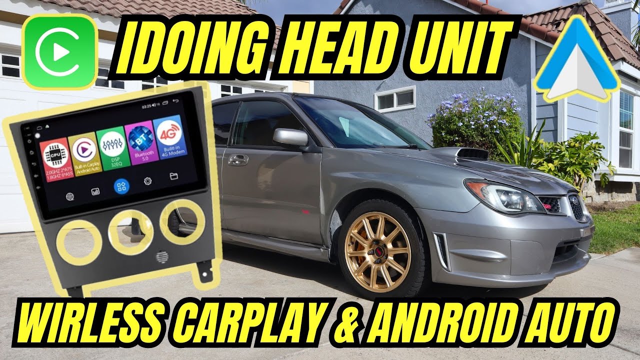 Idoing Subaru STi Headunit - Wireless: Carplay & Android Auto