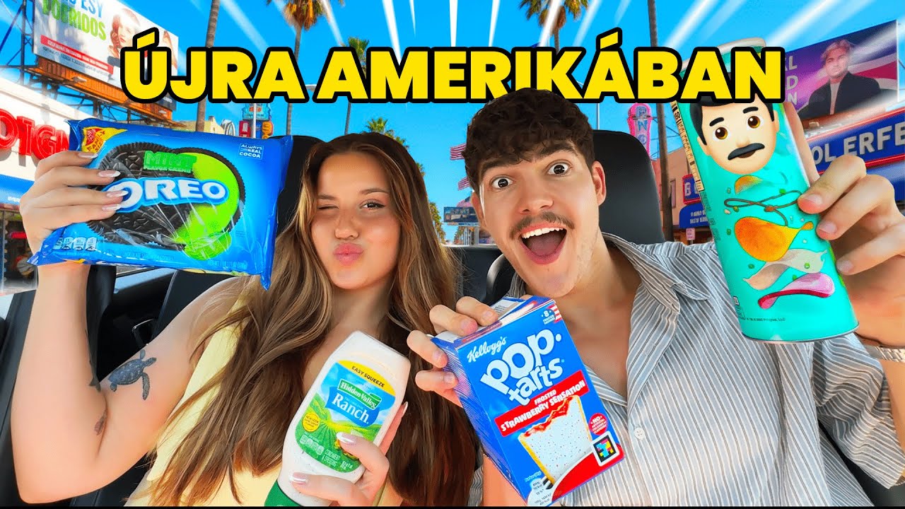 AMERIKAI SNACK KÓSTOLÁS! 🇺🇸🍪 | MUKBANG ADRIVAL