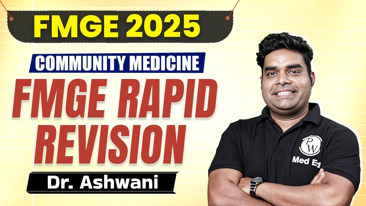 PSM Rapid Revision (RR) for FMGE Exam | Community Medicine by Dr. Ashwani Ranjan