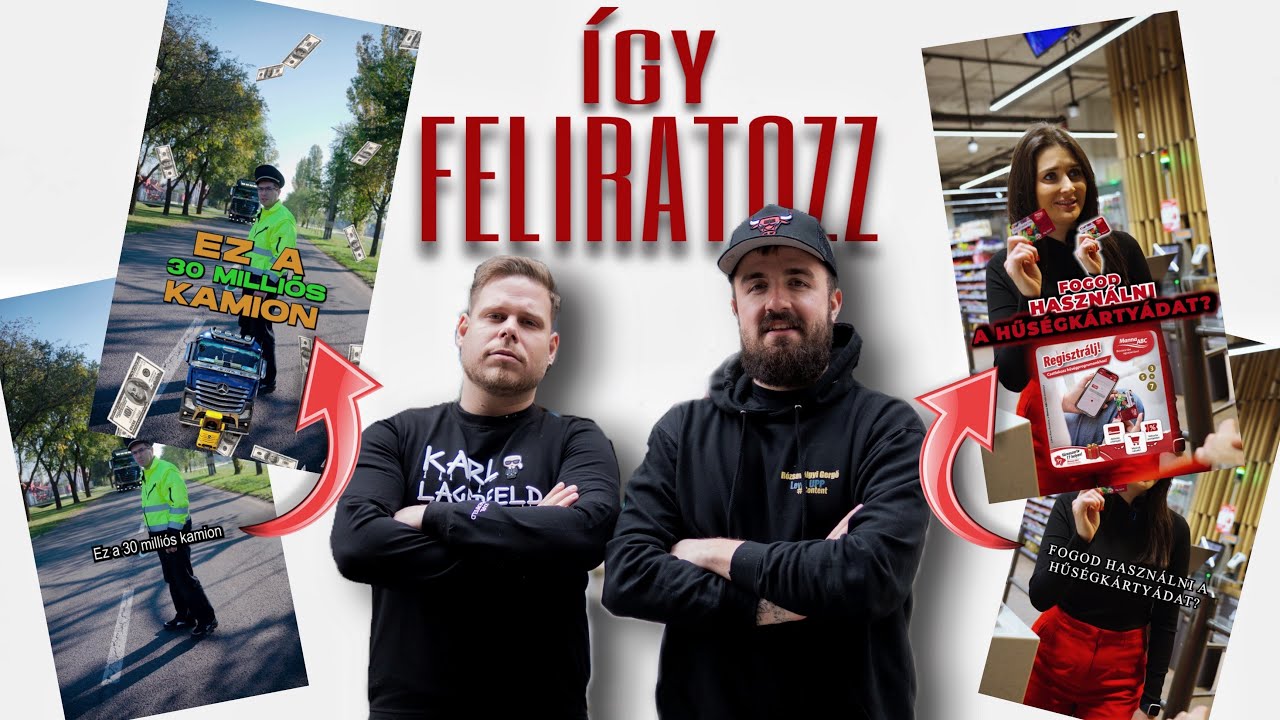 ÍGY FELIRATOZD A VIDEÓIDAT