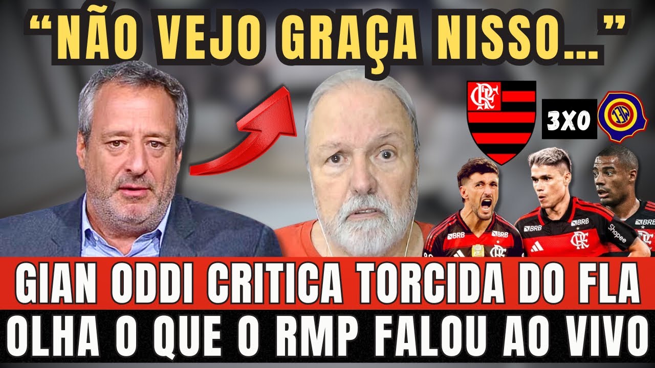 TORCIDA DO FLAMENGO É CRITICADA POR JORNALISTA: “NÃO VEJO GRAÇA NISSO…” OLHA O QUE O RMP FALOU. 😱😱😱😱