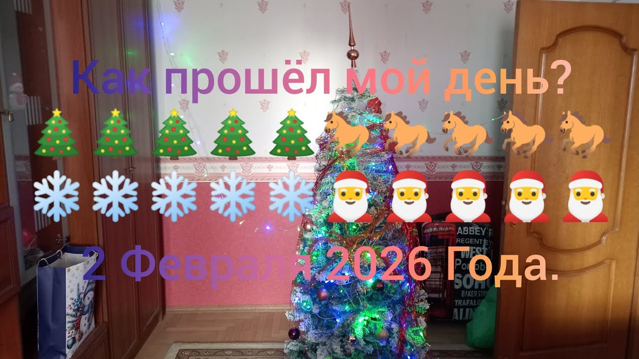 Как прошёл мой день? 🎄🎄🎄🎄🎄🐎🐎🐎🐎🐎❄️❄️❄️❄️❄️🎅🎅🎅🎅🎅 2 Февраля 2026 Года.