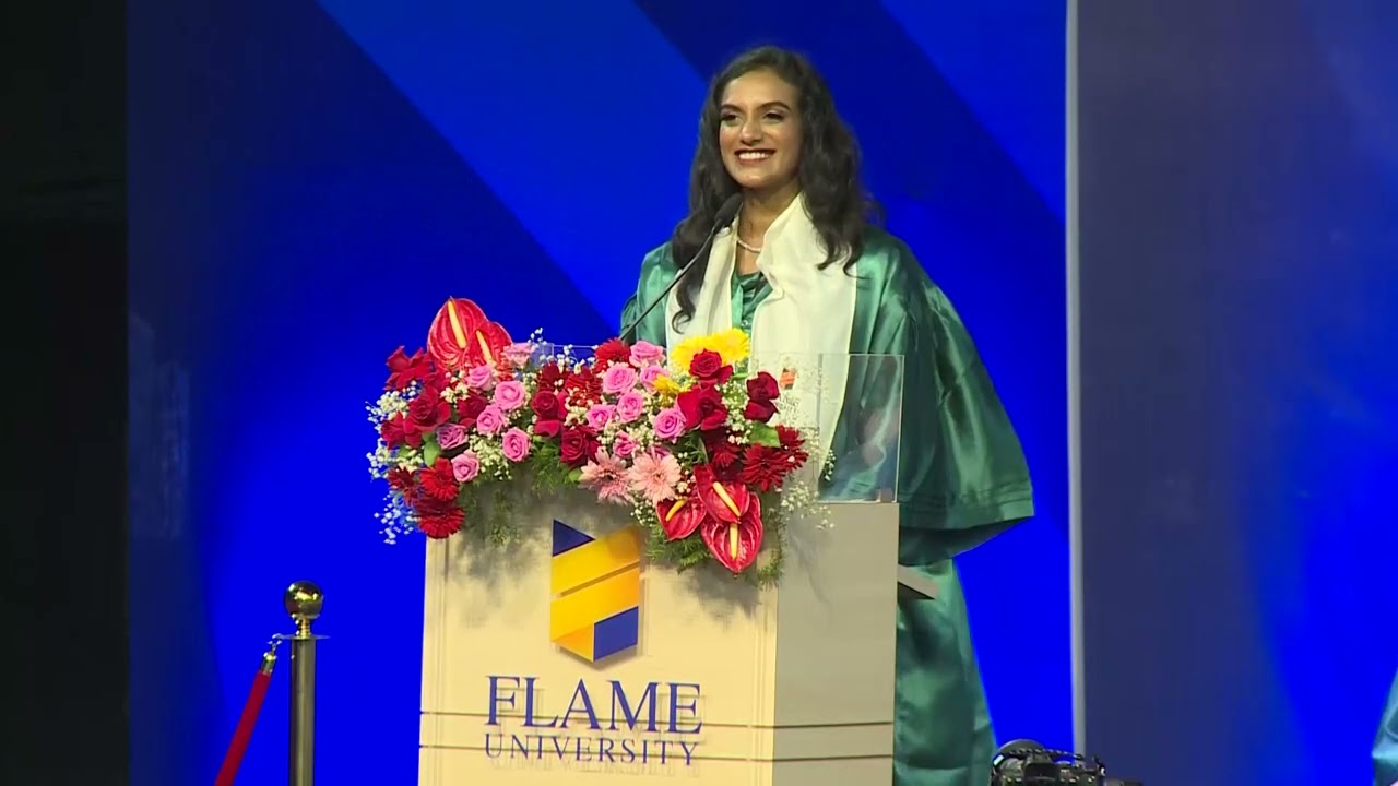 Ms. P V Sindhu’s Address at FLAME University’s Convocation Ceremony 2025