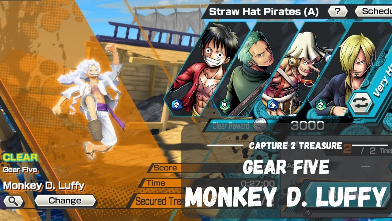 Gear Five: Monkey D. Luffy | CAPTURE 2 TREASURES • One Piece Bounty Rush • OPBR