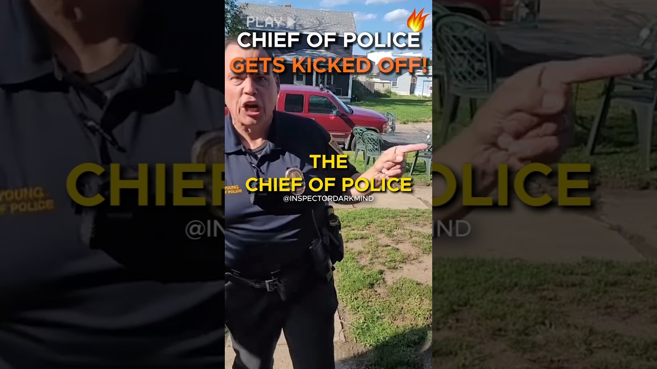 Chief Of Police Kicked Off Private Property by Homeowner! Cop Gets Trespassed and Dismissed!