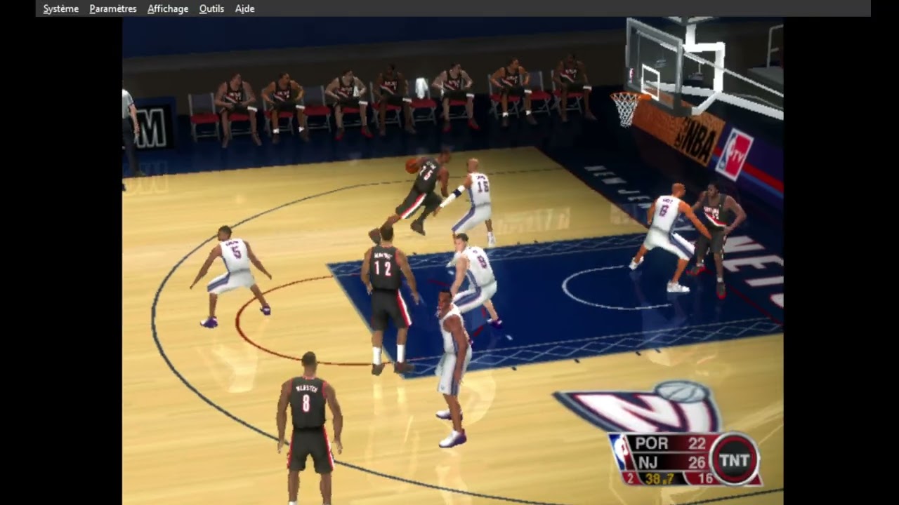 NBA 09 The Inside CPU vs CPU – Portland Blazers vs New Jersey Nets