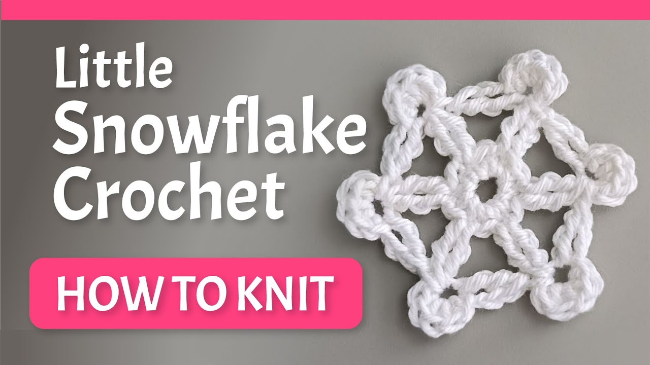 Little snowflake crochet. How to knit. Free pattern