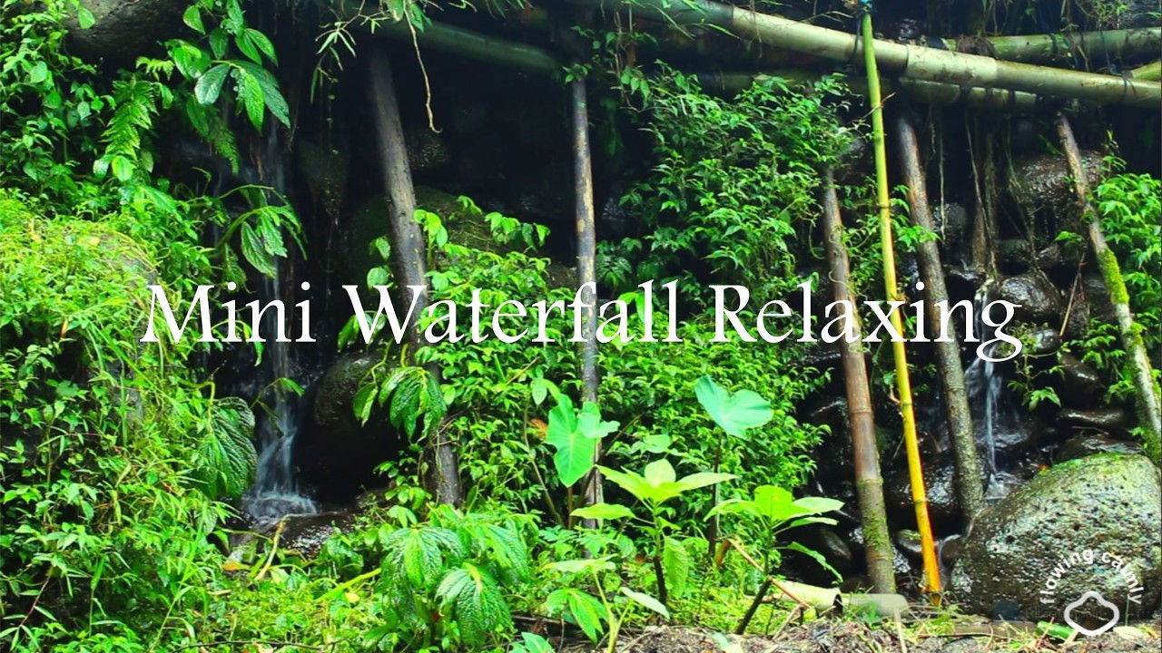 small waterfall for relaxing your mind