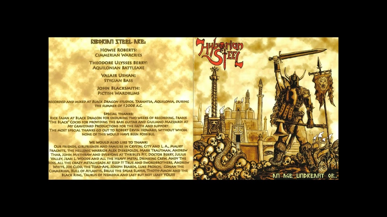 Hyborian Steel An Age Undreamt Of... 2009 full album