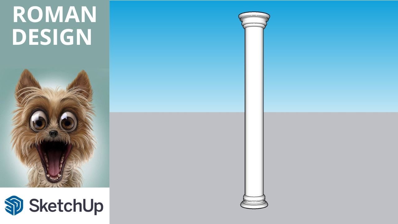 HOW TO DO ROMAN DESIGN ONLY DEFAULT TOOL 😍 THIS IS SIMPLE METHOD AND EASYWAY 😍 BY USING SKETCHUP 😍