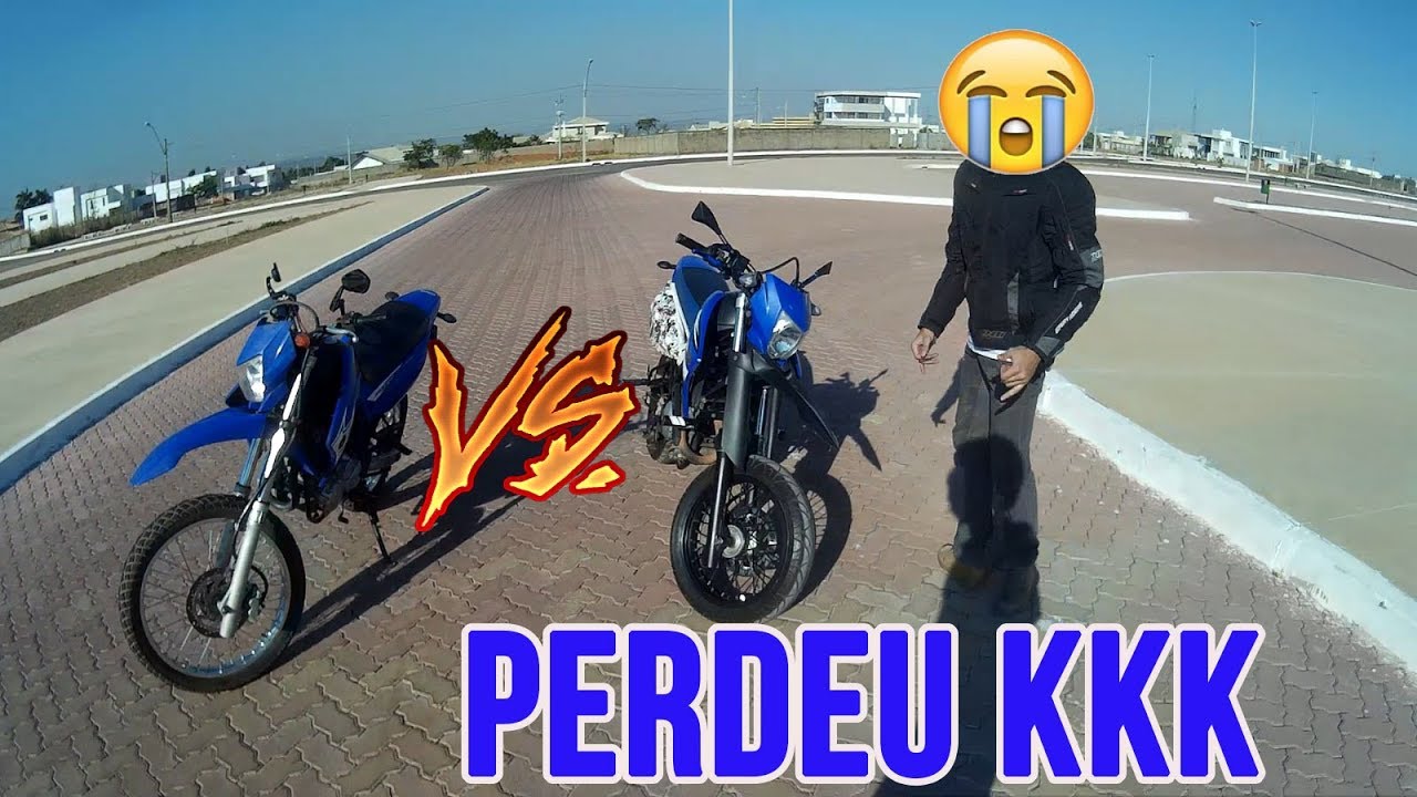 XTZ 250 LANDER vs XTZ 250 X & MEU PRIMEIRO GRAU 😂
