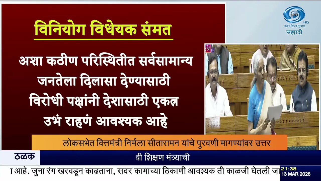 लोकसभेत 2.81 लाख कोटींच्या पुरवणी मागण्या मंजूर; निर्मला सीतारामन यांचं स्पष्टीकरण