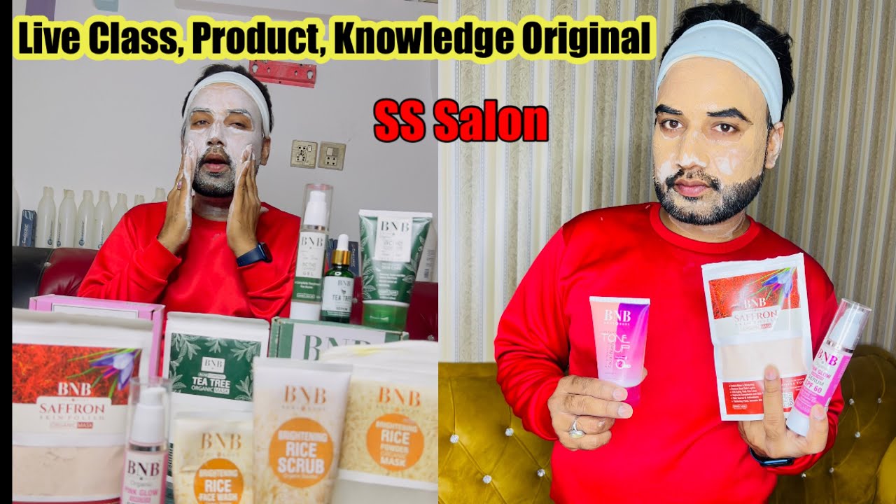 SS Salon is live BNB Pink Glow kit honest reviews // BNB rice glow, kit how do use the NBA product