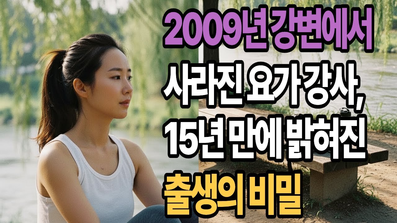 2009년 강변에서 사라진 요가 강사, 그리고 15년 만에 밝혀진 출생의 비밀