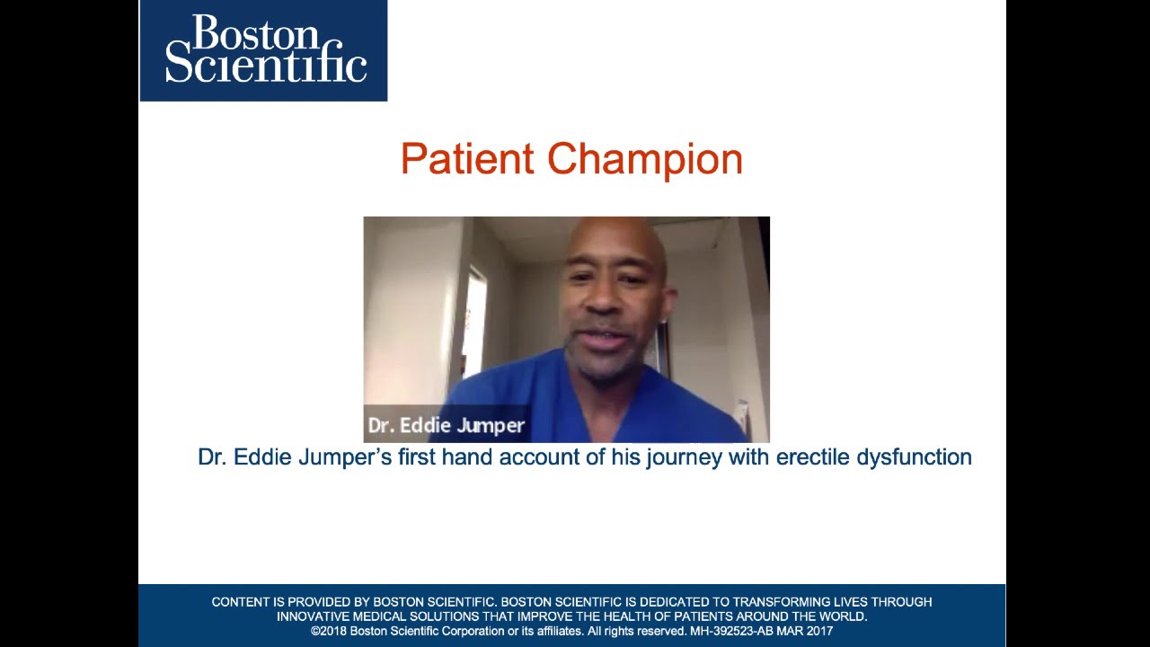 Erectile dysfunction patient champion tells his story
