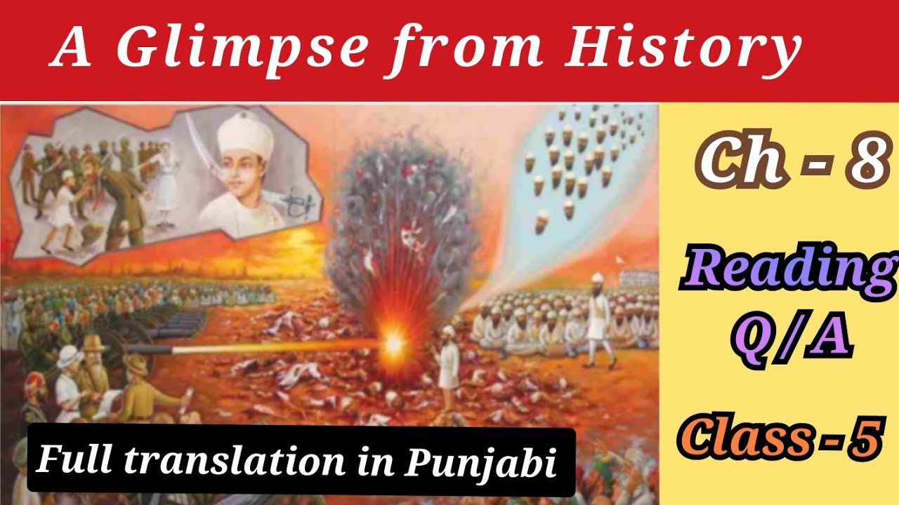 class 5 English lesson 8 A glimpse from History reading exp question and answer chapter 8 solution
