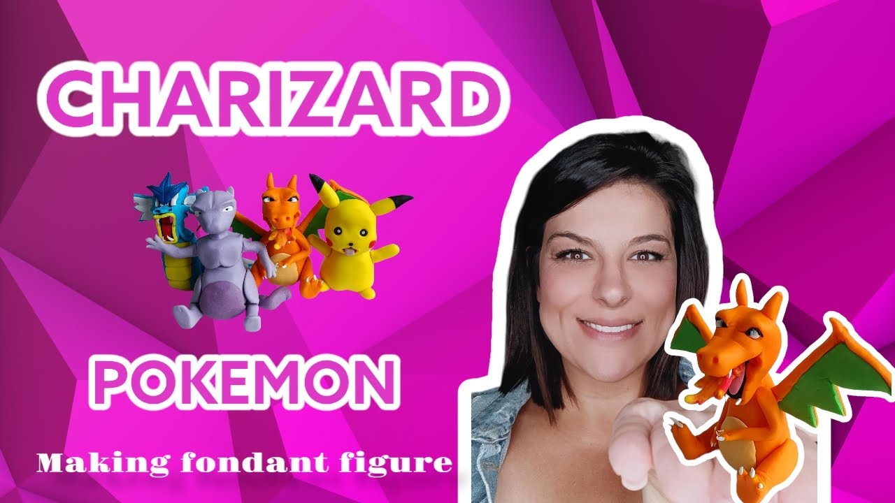🔥Charizard🔥 fondant figure step by step all handmade 👌 #cakes #charizard #pokemon #figure #cake
