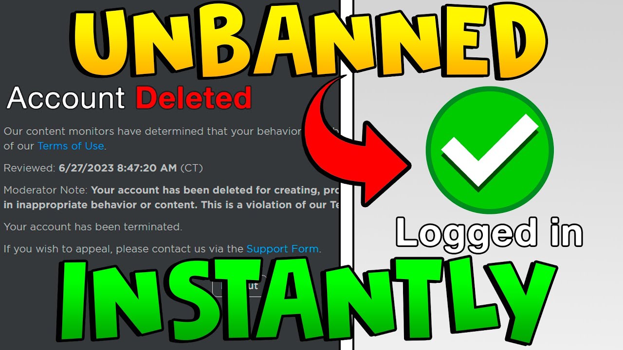 Как снять бан в Roblox 2025 (новый метод) Как обжаловать бан в Roblox &mdash; ПК/мобильные устройства