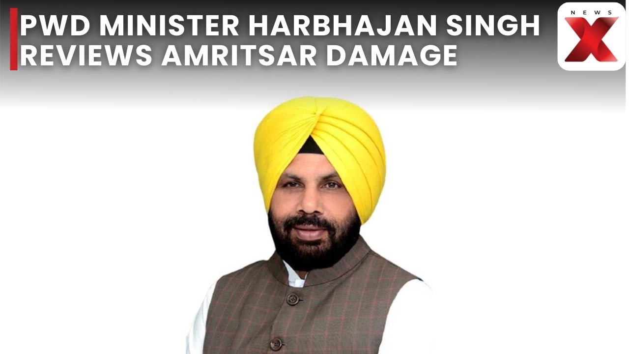 Punjab PWD Minister Harbhajan Singh Reviews Flood Damage to Roads, Bridges in Amritsar | NewsX