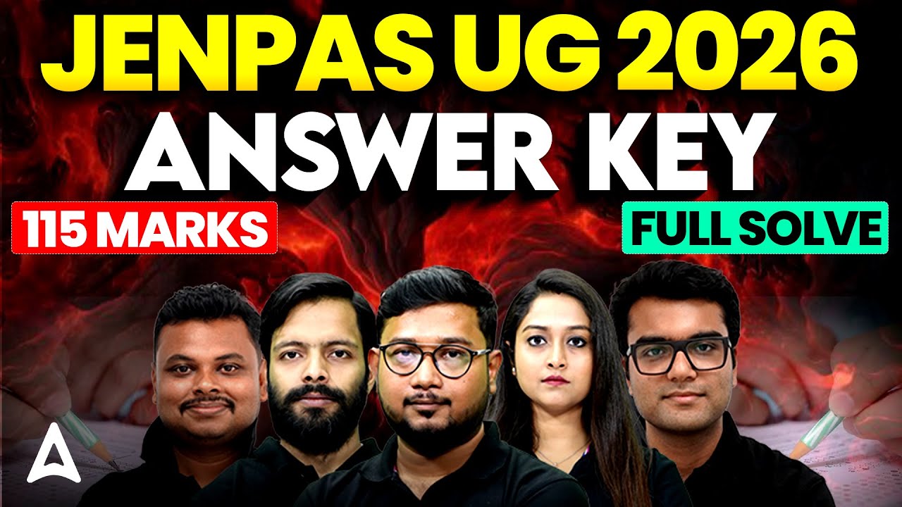 Jenpas UG Answer Key 2026 | Jenpas UG 2026 Question Paper Solution | Jenpas UG Paper 1 Answer Key