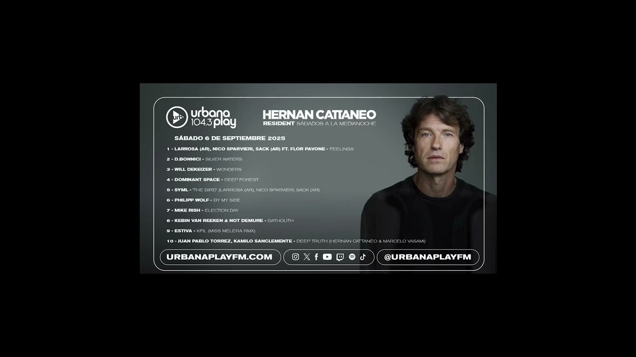 Larrosa (AR), Nico Sparvieri, Sack (AR) ft. Flor Pavone - Feelings /CutHernanCResident 748, 6/9-2025