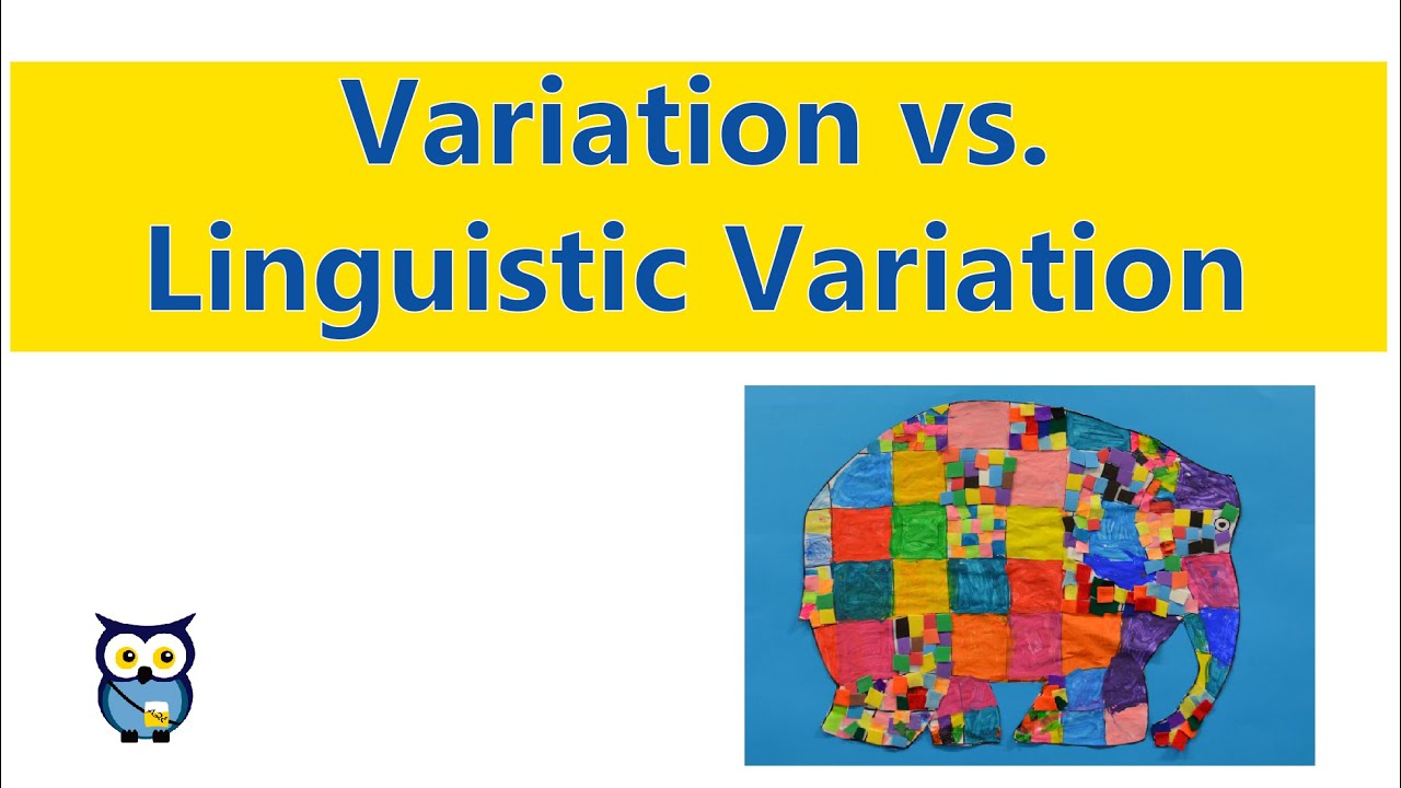 Variation vs. Linguistic Variation