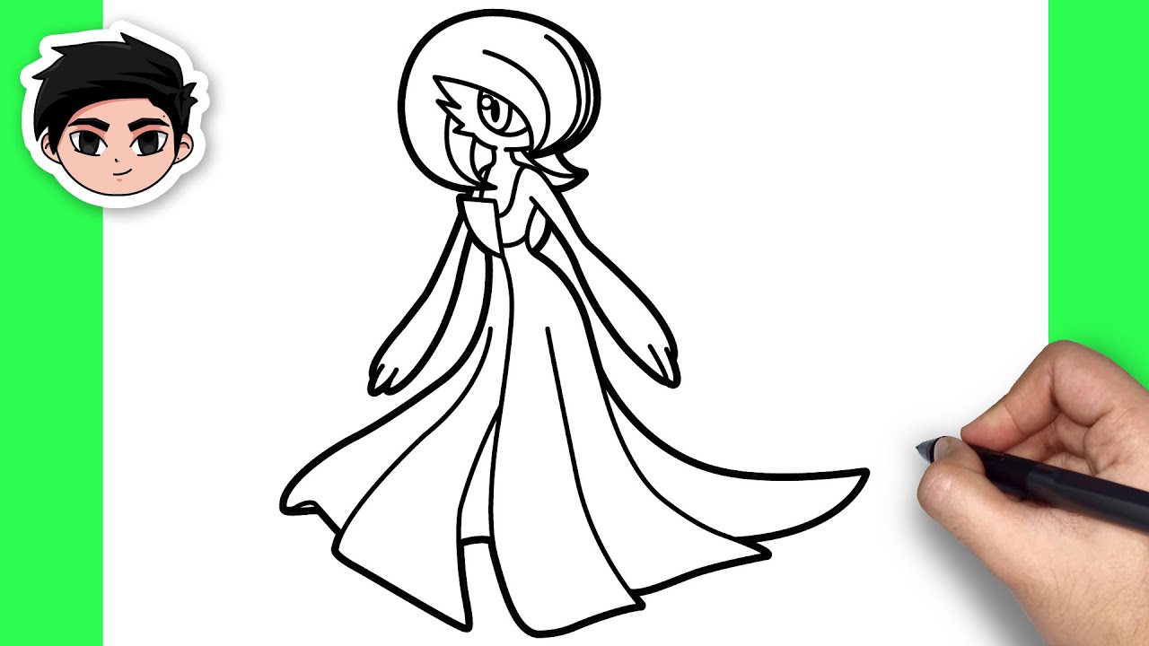 How To Draw Gardevoir | Pokemon - Easy Step By Step Tutorial