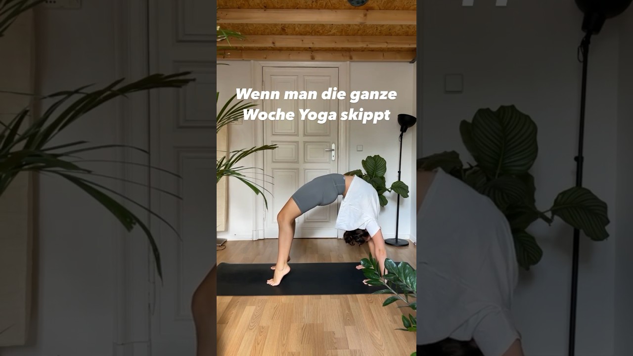 Wenn man die ganze Woche Yoga skippt&hellip;