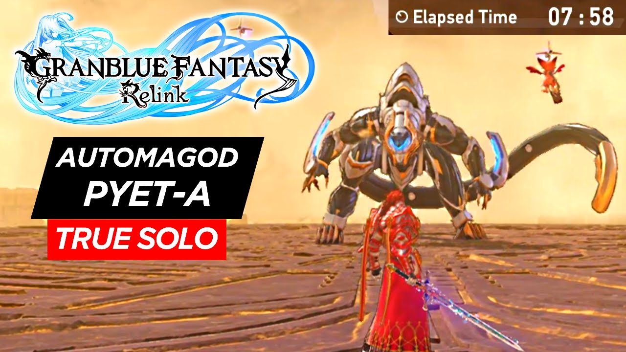 TRUE SOLO Percival vs Pyet-A (7:58) | Granblue Fantasy: Relink