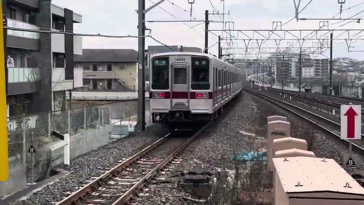 東武10030系11634F+11455F準急池袋行き朝霞台駅発車
