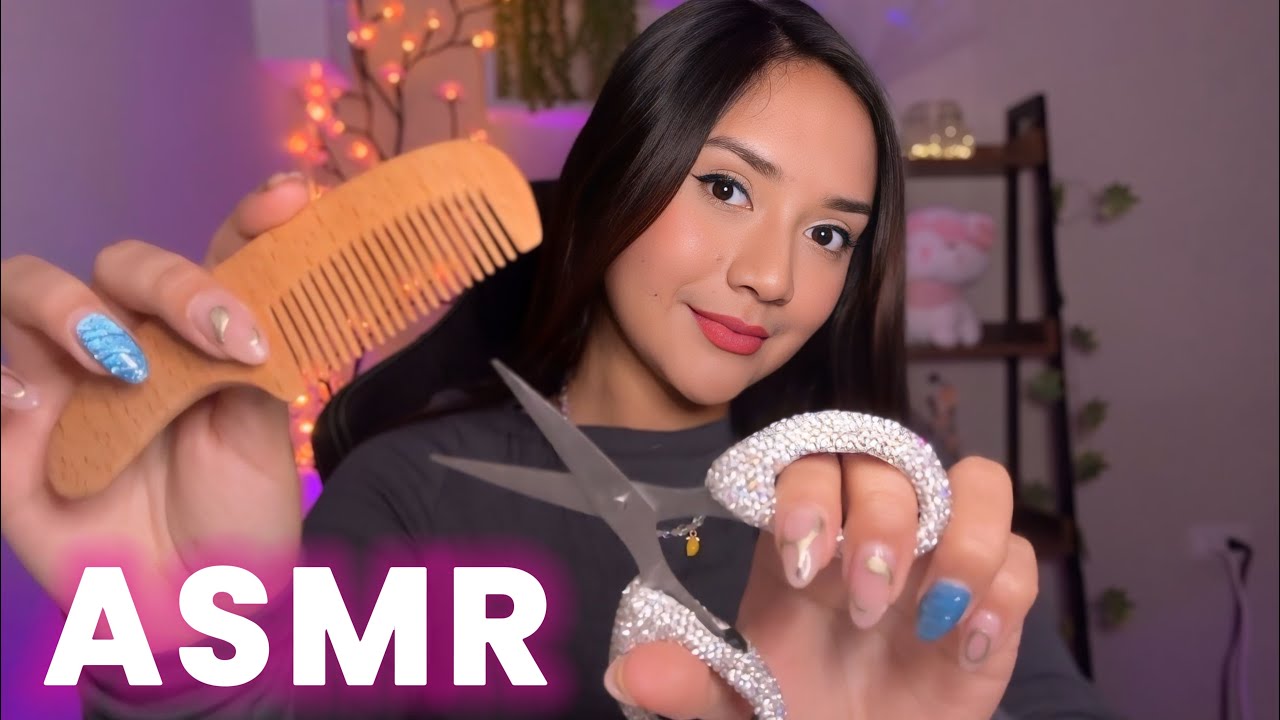 ASMR TE ARREGLO PARA UNA FIESTA + TE MAQUILLO + TE PEINO (roleplay) 💤🩷