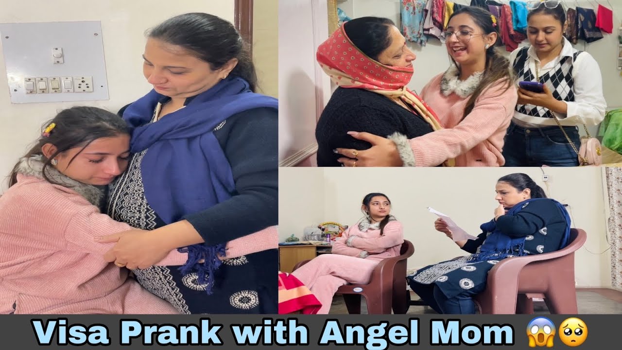 Visa Prank with Angel Mom 😱🥺 || Mom Reactions 🥺😔 || Keep Support 🙏🏻 || Angel’s Shivam 🧿❤️