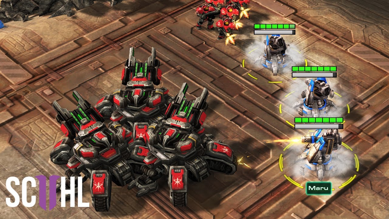 Мару — эксперт по автоматическим турелям — Starcraft 2: Мару против Клема