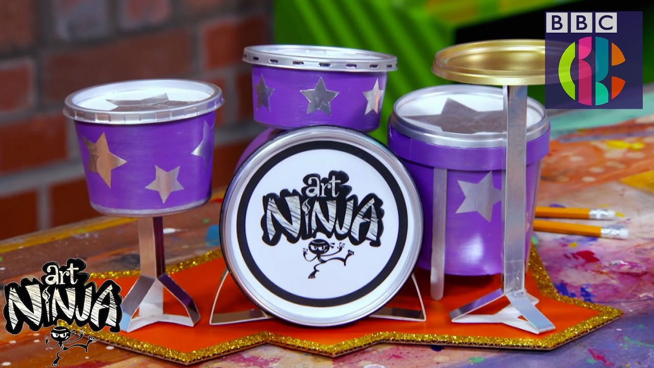 Make a Drum Kit Desk Tidy | CBBC