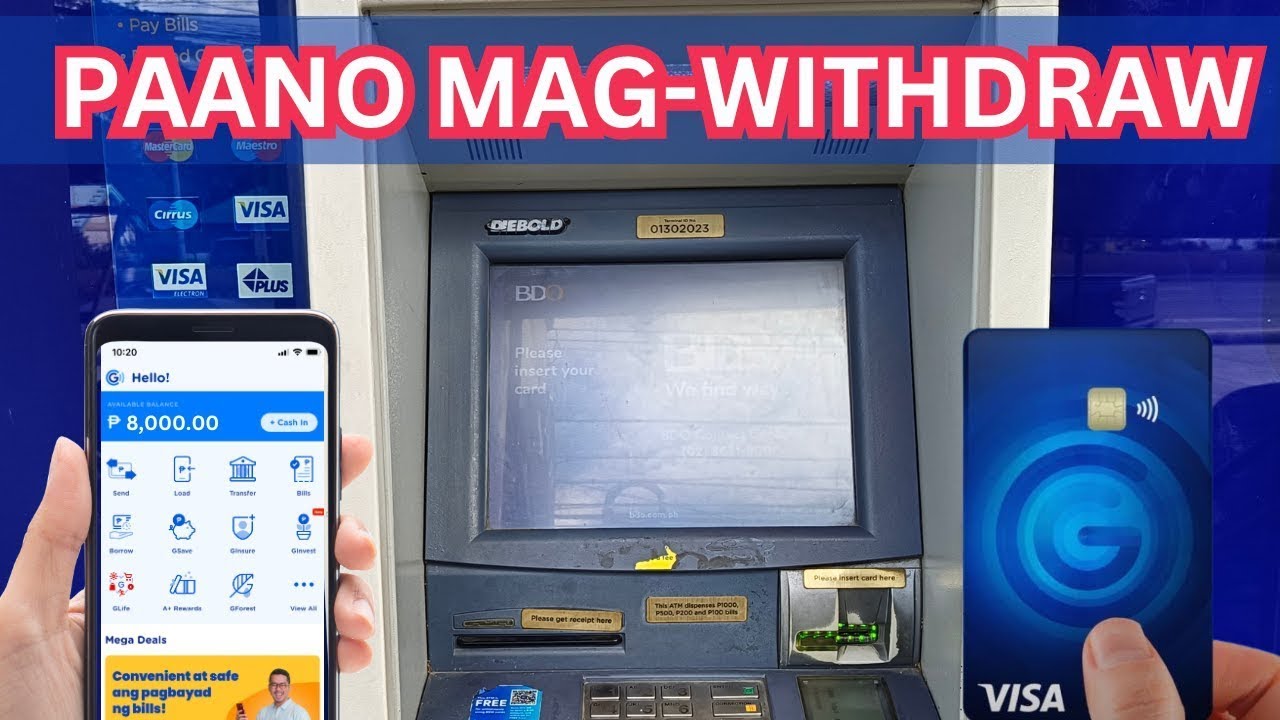 Paano mag Withdraw sa Atm gamit ang Gcash Visa Card 2025