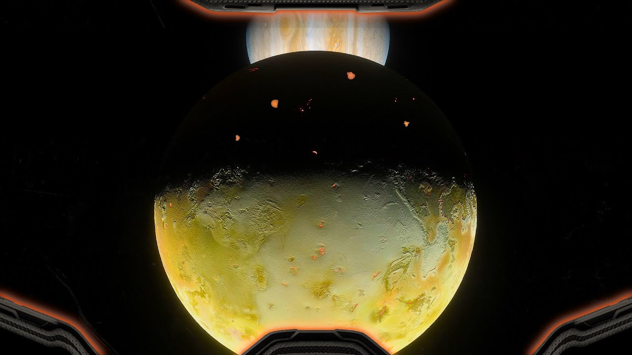 Falling Into Jupiter's Moon Io (Simulation)