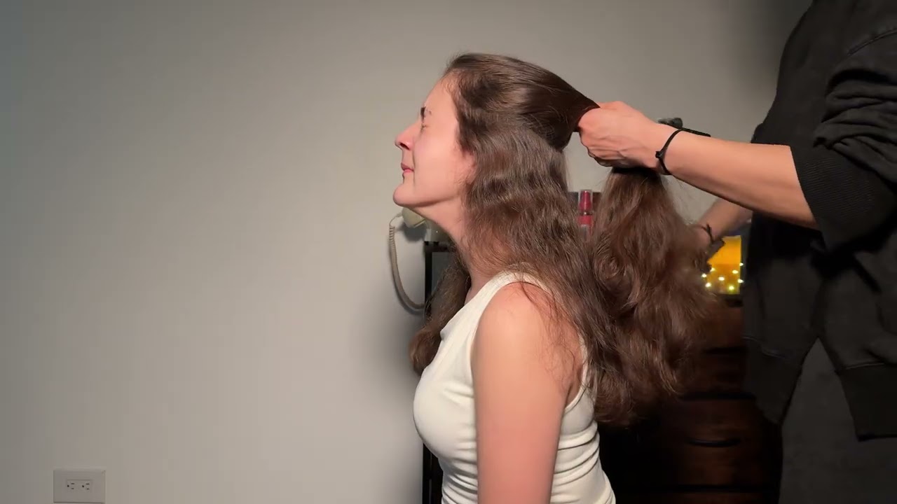 ASMR Classic Hair Brushing | Relaxing Hair Play | Scalp scratching | Hair Massage