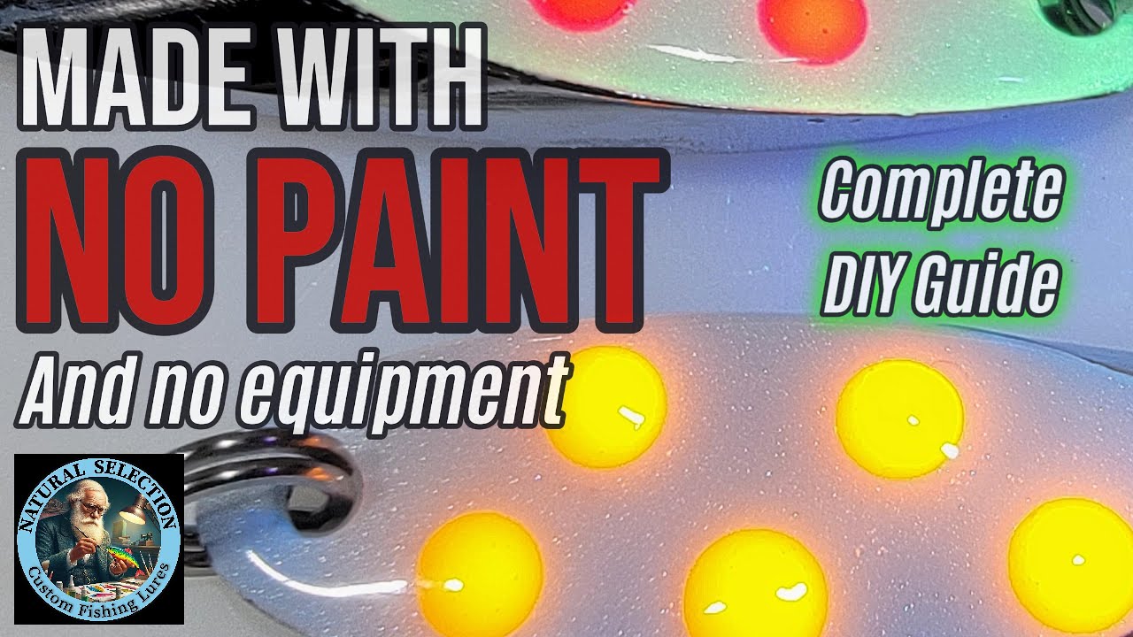 DIY Glow Casting Spoons with No Paint or Equipment | Epoxy & UV Resin Build for Salmon and Trout